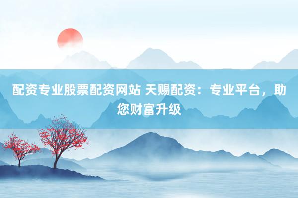 配资专业股票配资网站 天赐配资：专业平台，助您财富升级